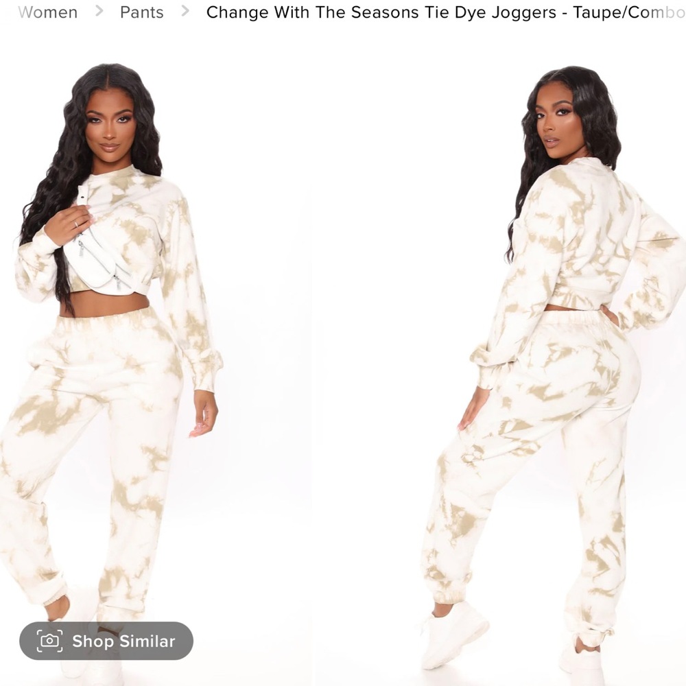 Change With The Seasons Taupe Tie-Dye Set